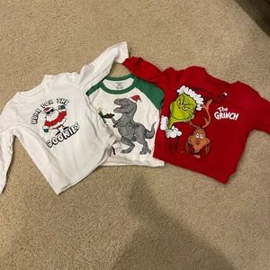 Size 18 month boys Christmas long sleeve bundle!